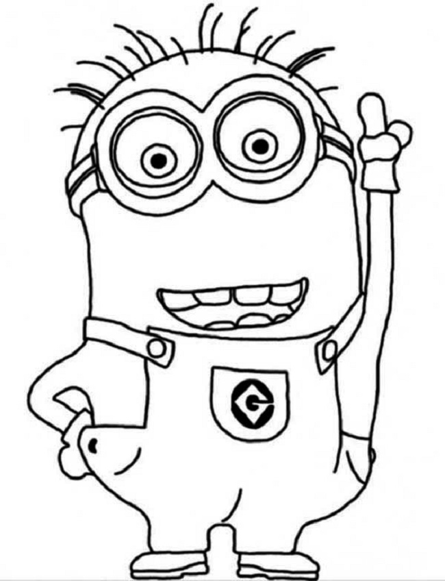 650x848 Simple Minion Coloring Pages Coloring Pages