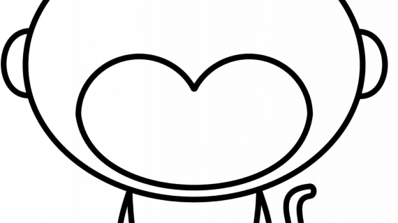 570x320 How To Draw A Simple Monkey Easy Drawing A Monkey Step Step