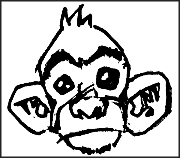 600x526 Monkey Face