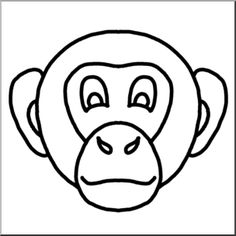 236x236 Monkey Face Clip Art