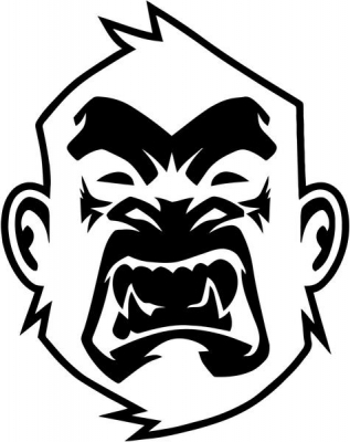 317x400 Monkey Face Jdm Japanese Vinyl Decal Sticker