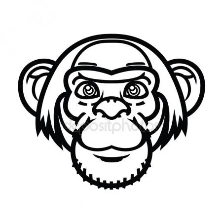 Simple Monkey Face Drawing at GetDrawings | Free download