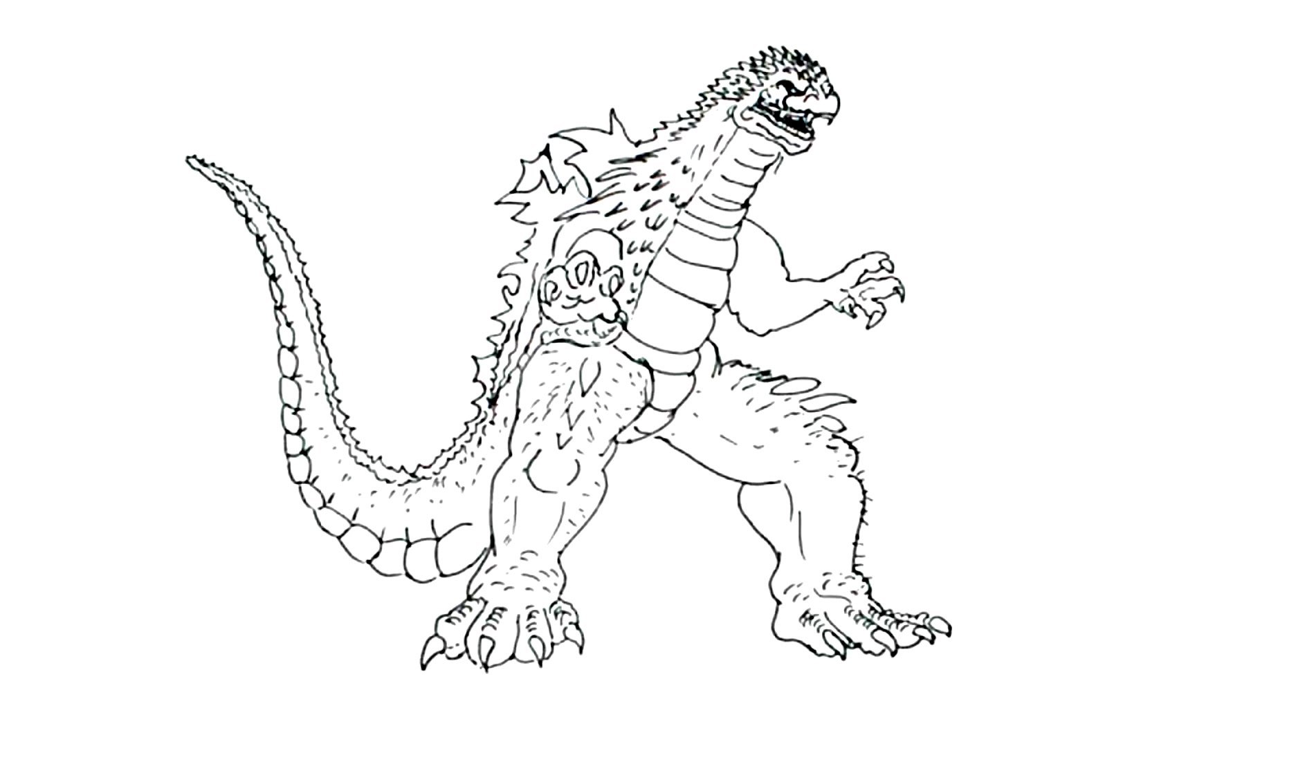 1886x1118 How To Draw Godzilla