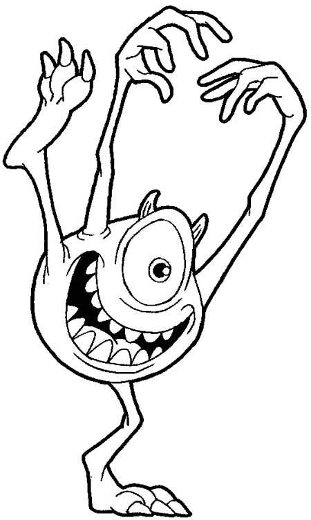 450x752 How To Draw Mike From Monsters Inc. With Easy Step By Step Drawing
