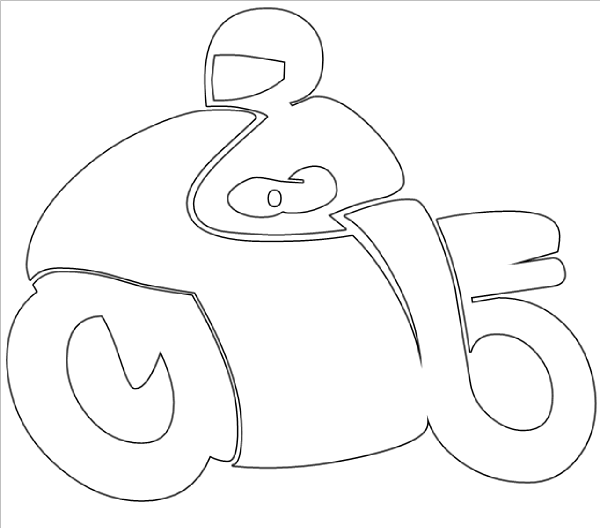 600x528 Motorcycle Clip Art