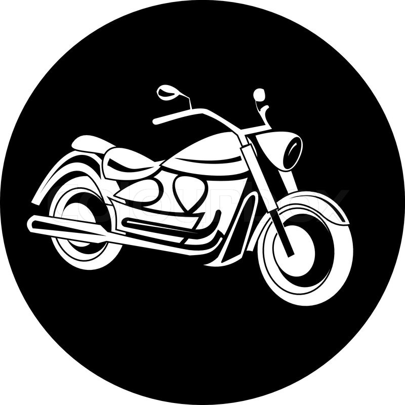 800x800 Vector Motorcycle Icon Stock Vector Colourbox