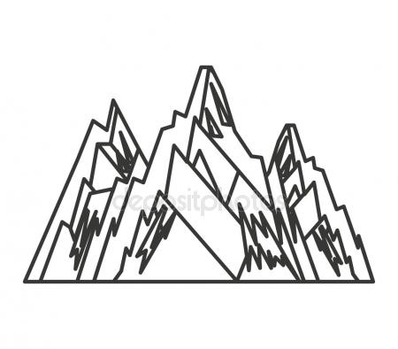 450x394 Simple Mountain Silhouette Stock Vector Zybr78