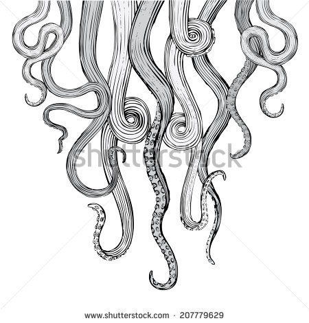 450x470 Drawn Tentacle Simple