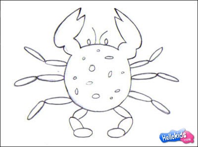 400x298 How To Draw Crab