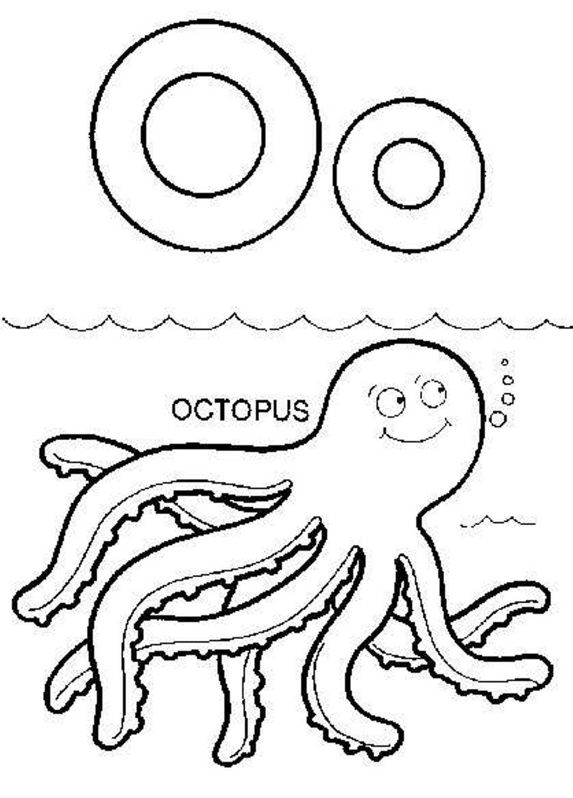 1166x1623 Octopus Coloring Pages For Toddler Free Printable Animals Baby