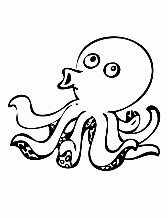 Simple Octopus Drawing at GetDrawings | Free download