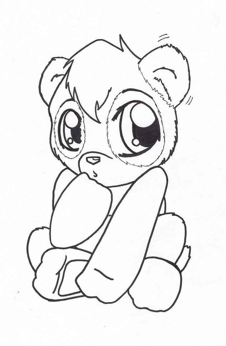 723x1105 Panda Coloring Pages
