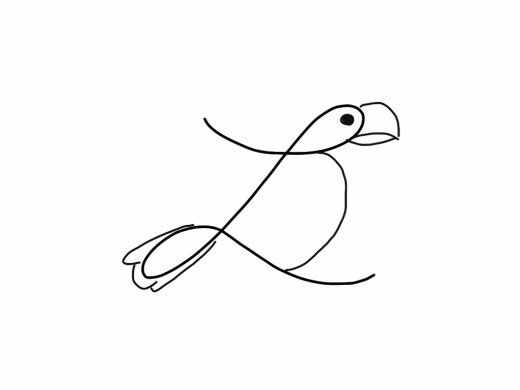 520x390 How To Turn A Cursive L Into A Bird Drawing Hubpages