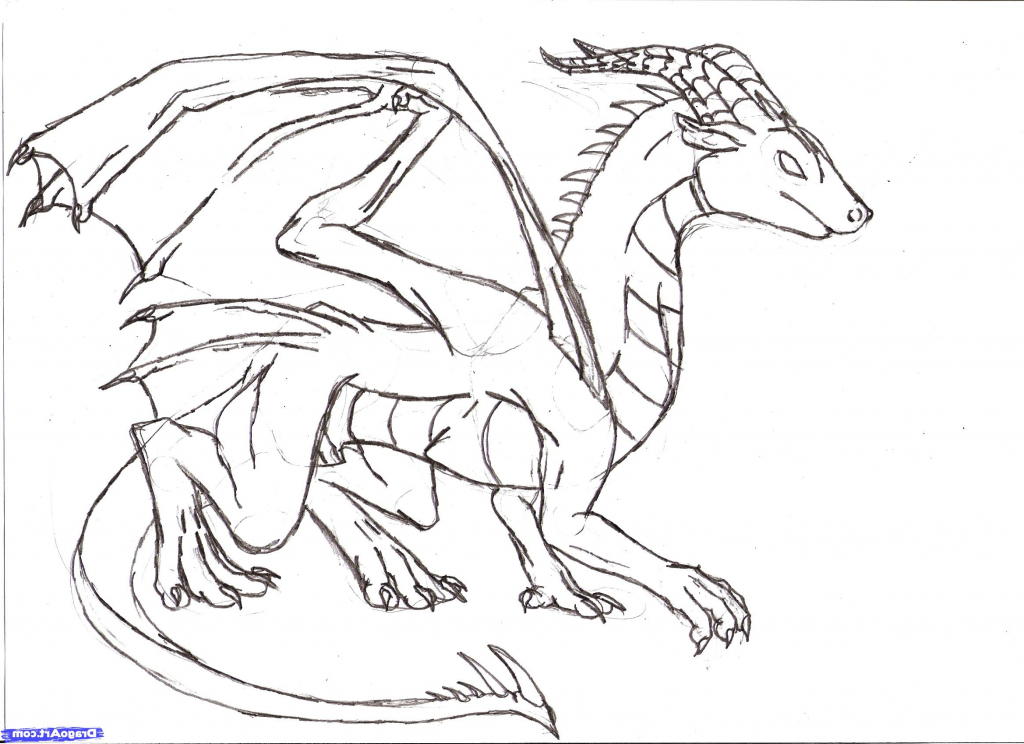 1024x744 Gallery Dragon Simple Pencil,