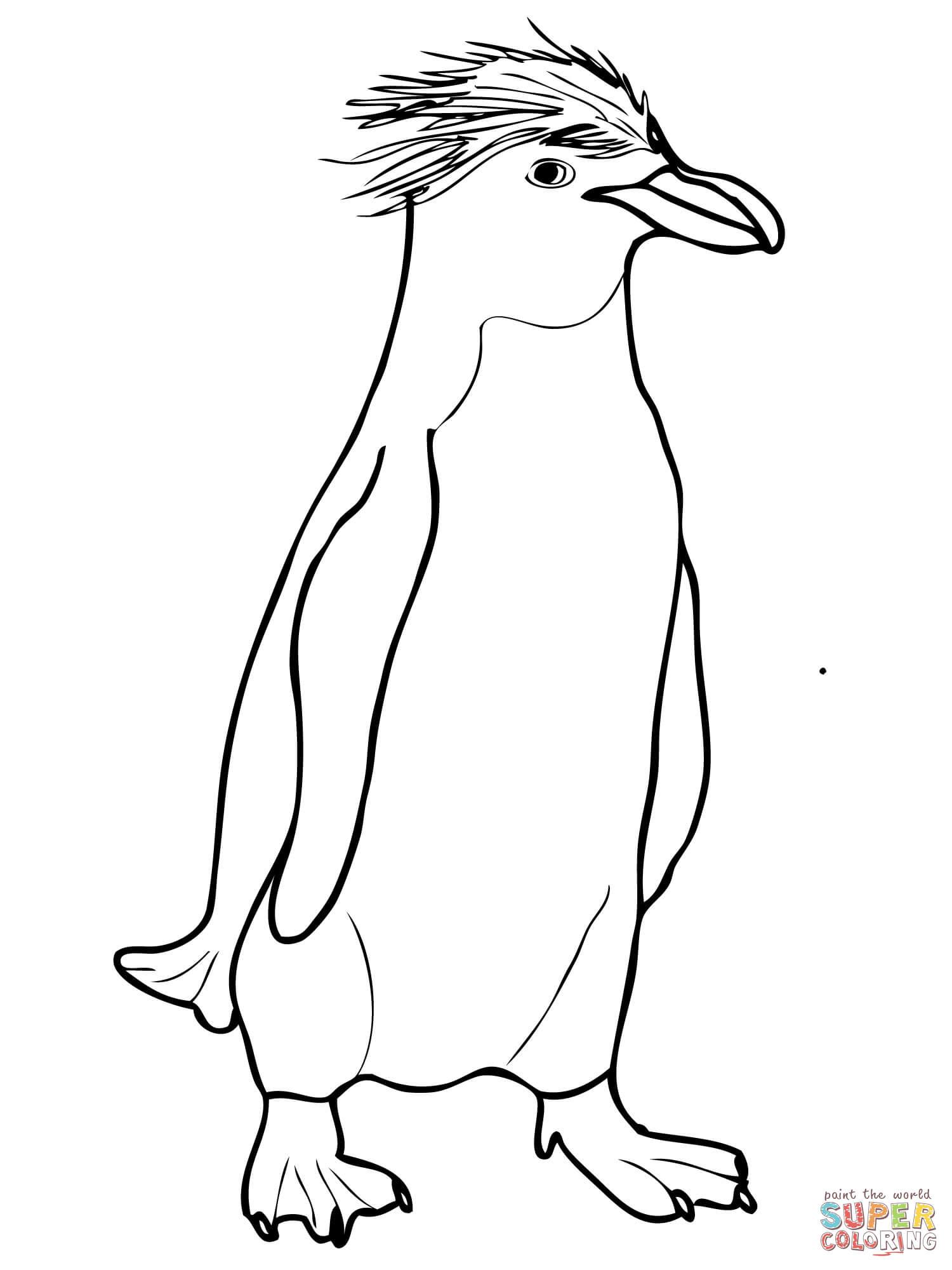 1500x2000 Simple Penguin Coloring Page Simple Colorings