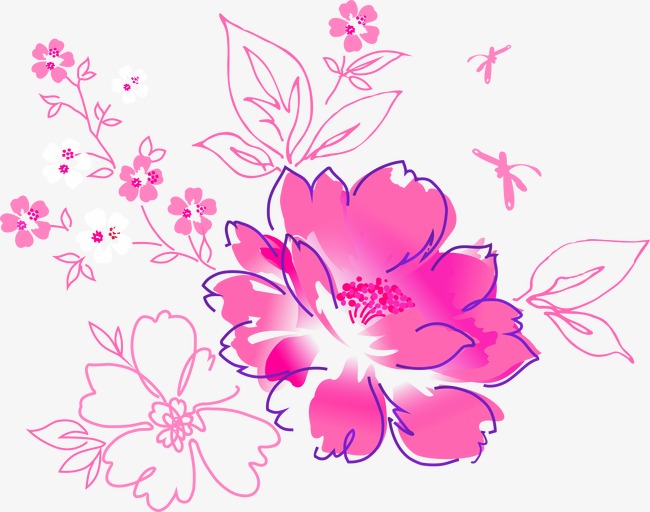 650x512 Simple Peony, Peony, Beauty Makeup Creative Poster Design, Line