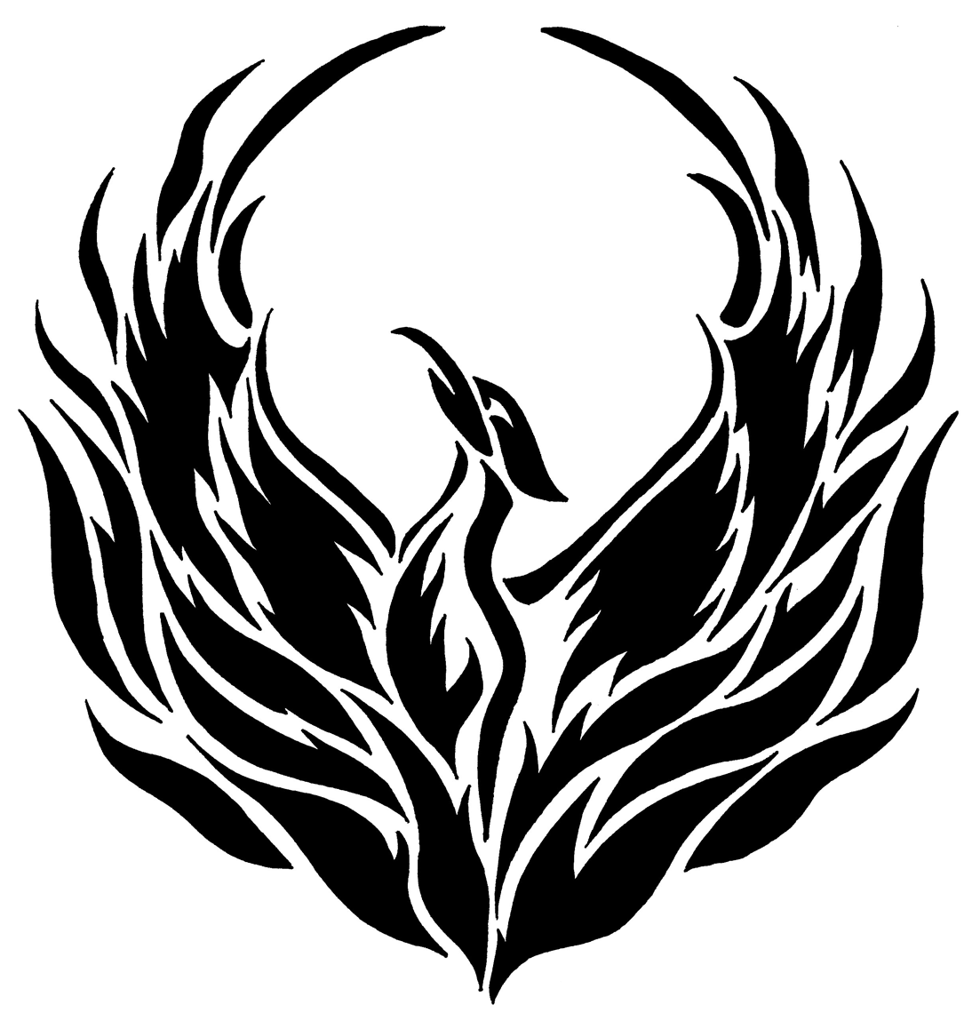 1094x1140 Simple Phoenix Clipart