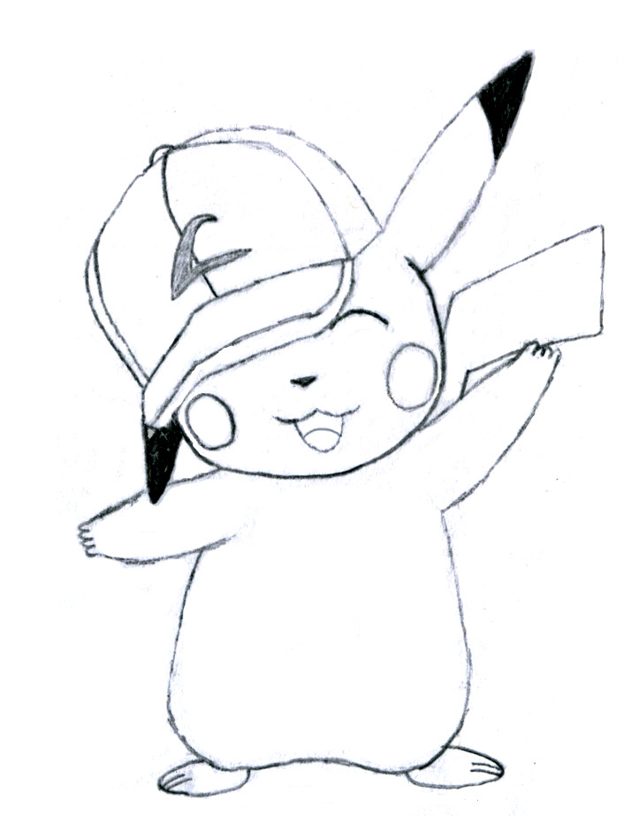 706x922 Ash's Pikachu Sketch By Floramouse2782