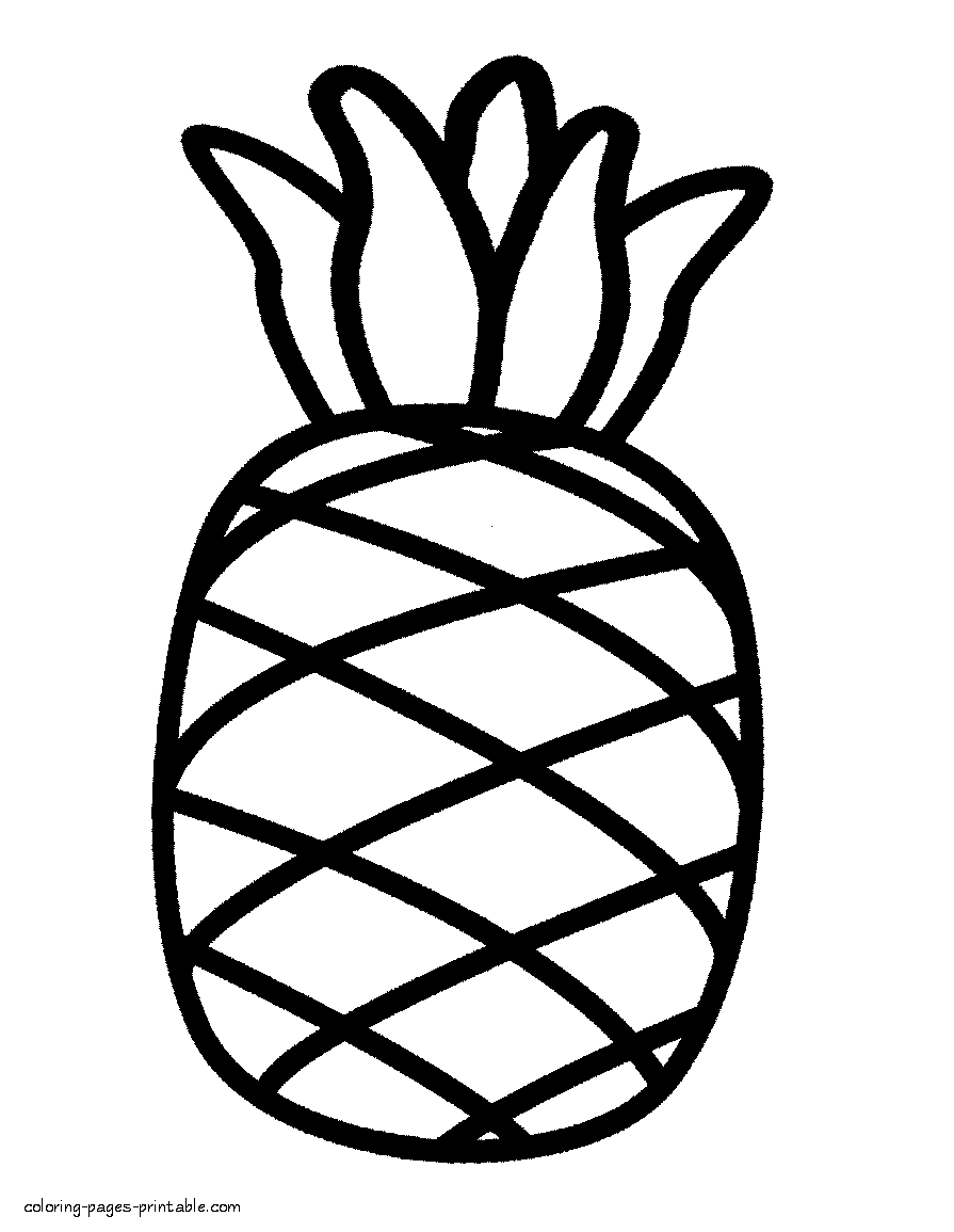 895x1155 Awesome Coloring Pages Of Pineapple By Pineapple Coloring Page