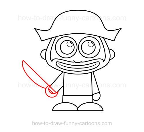 500x459 How To Draw A Pirate