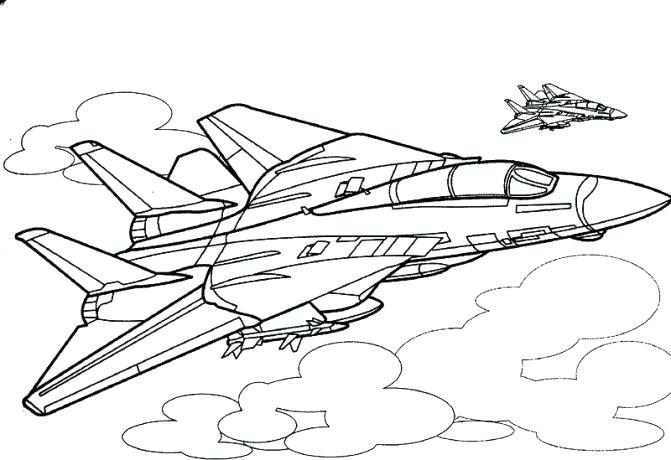 671x460 Army Jet Plane Coloring Pages Printable Planes Airplane Page