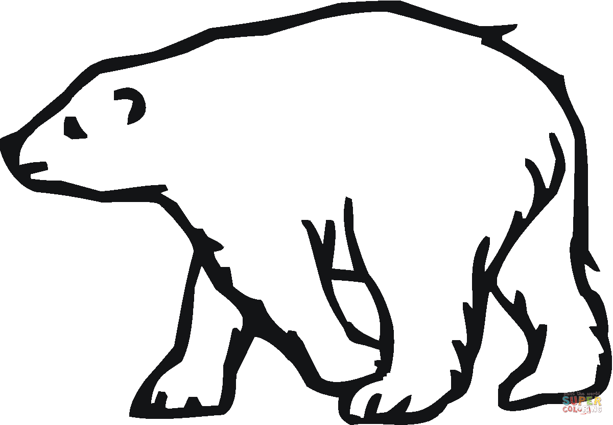 1200x831 Polar Bear 20 Coloring Page Free Printable Coloring Pages