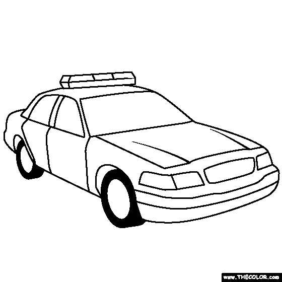560x560 Police Car Coloring Page Coloring Pages Police
