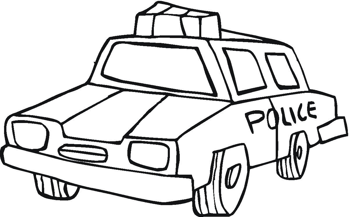 1200x748 Police Car Coloring Pages