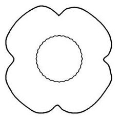 236x232 Free Printable Poppy Remembrance Day Craft With Printable Template