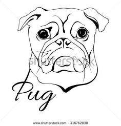 236x246 Image Result For Pug Line Drawing Simple Crafts