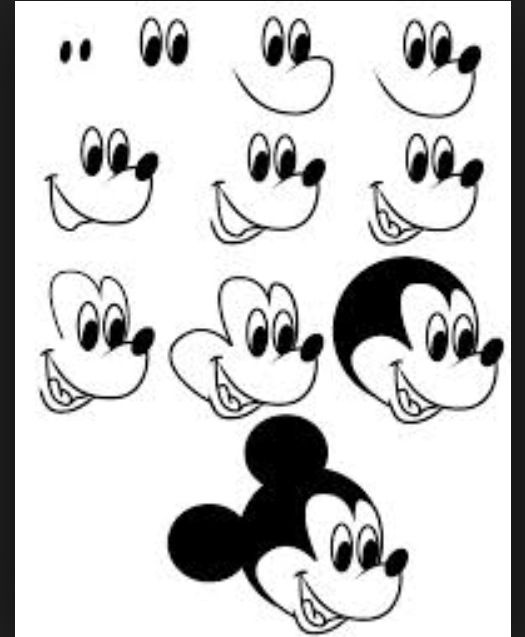 525x637 An Easy Way To Draw Mickey Mouse Drawing Mickey