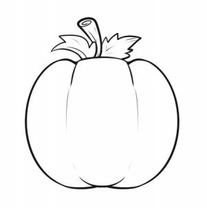301x302 Coloring Pages Charming How To Draw Pumpkins Simple Pumpkin