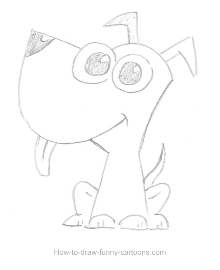 450x551 Puppy Drawing (Sketching + Vector)
