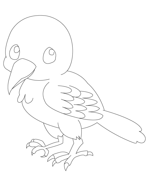 612x792 How I Draw Simple Raven