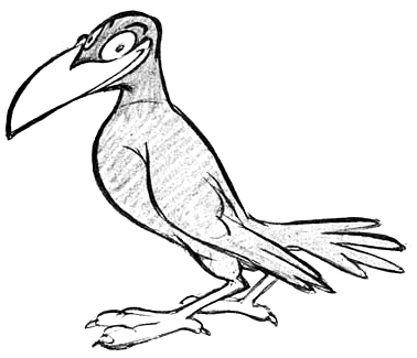 378x325 How To Draw Cartoon Crows And Ravens With Simple Steps Cartooning