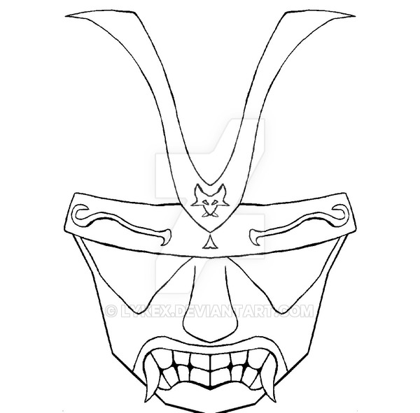 600x591 Samurai Mask By Lykex