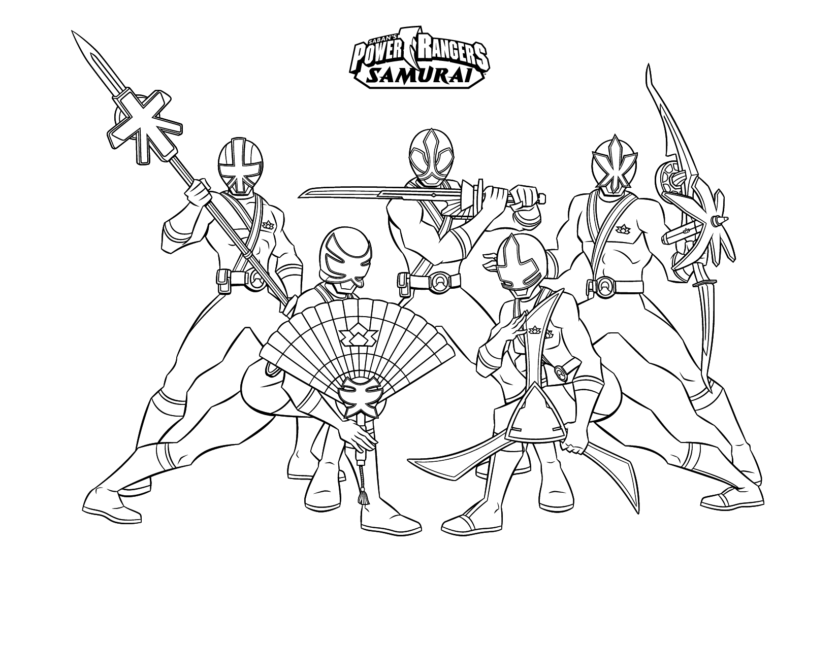 1650x1275 Beautiful Simple Samurai Power Rangers Coloring Pages For Boys