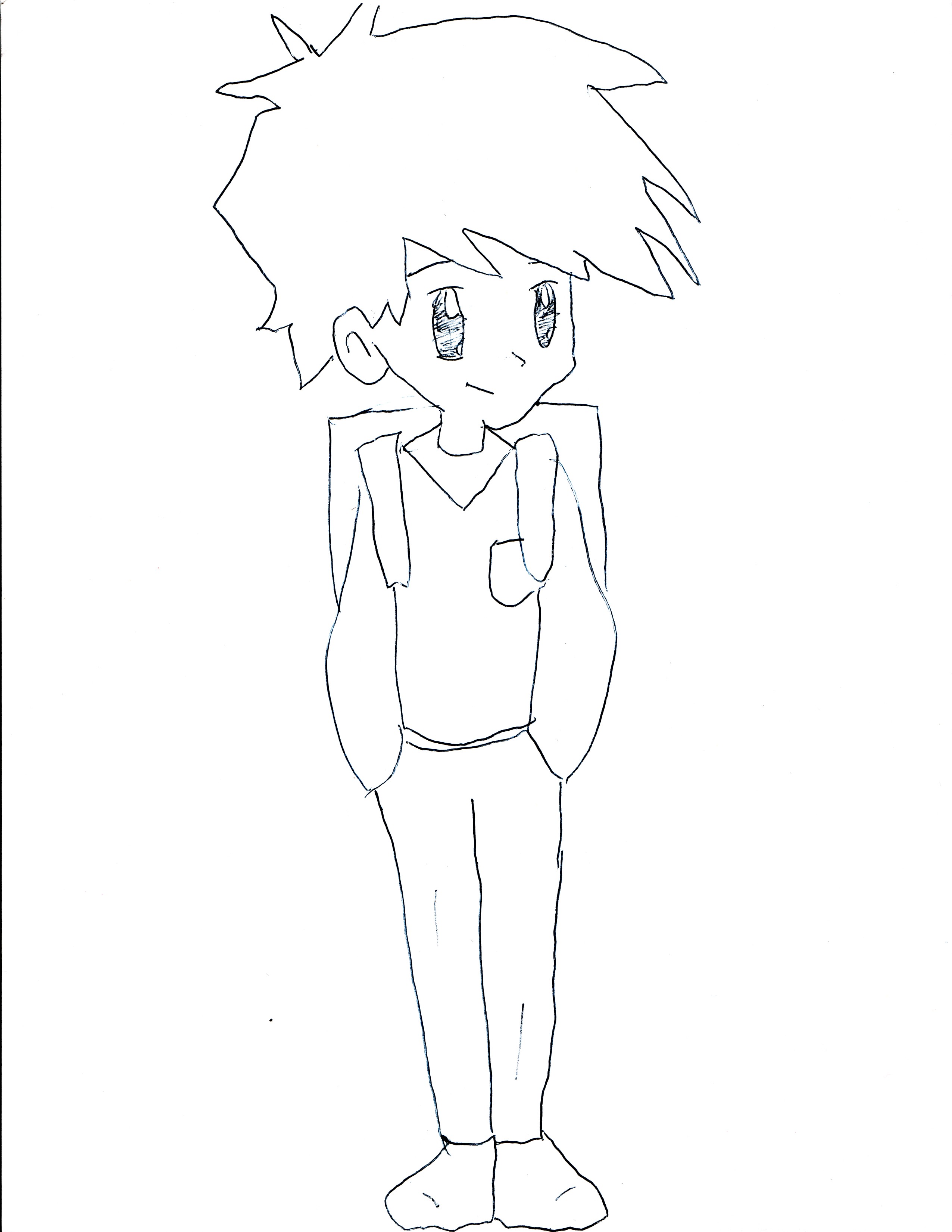 2551x3300 School Boy By Chibijoe