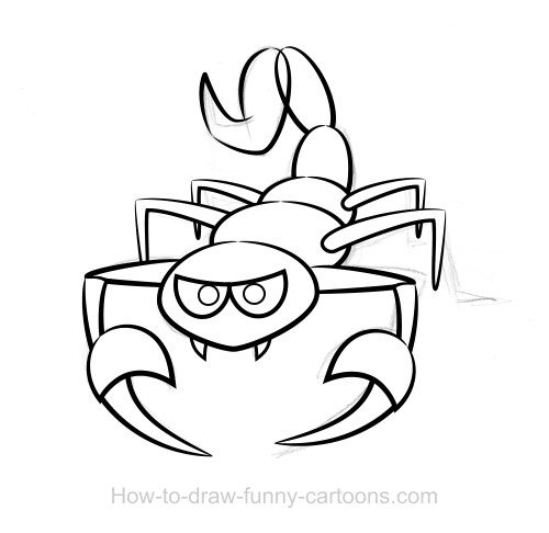 500x486 Drawings Of Scorpions (Sketching + Vector)