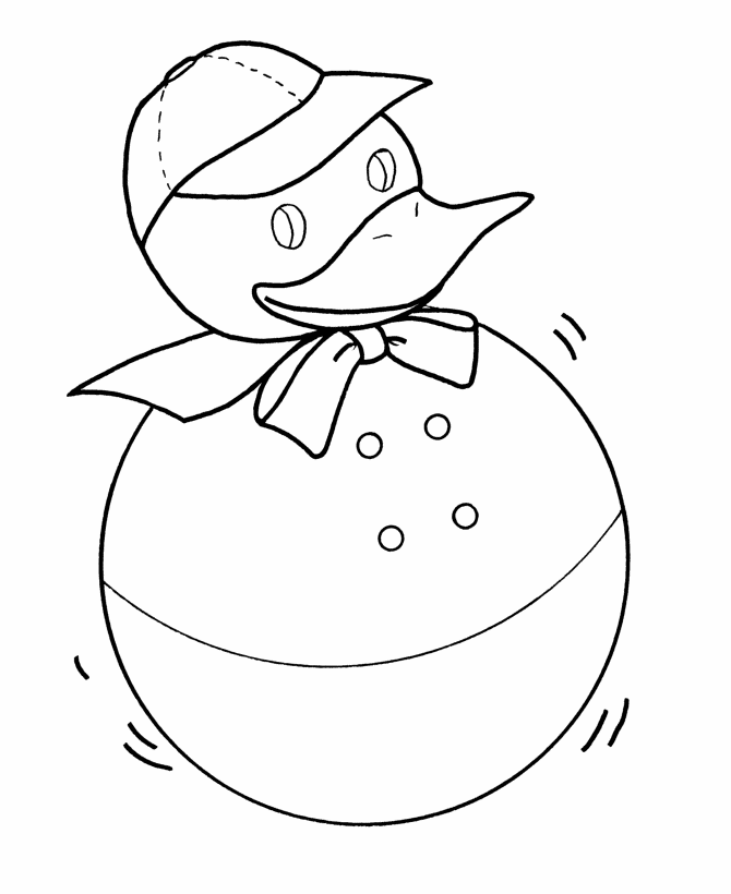 670x820 Learning Years Toy Duck Coloring Page