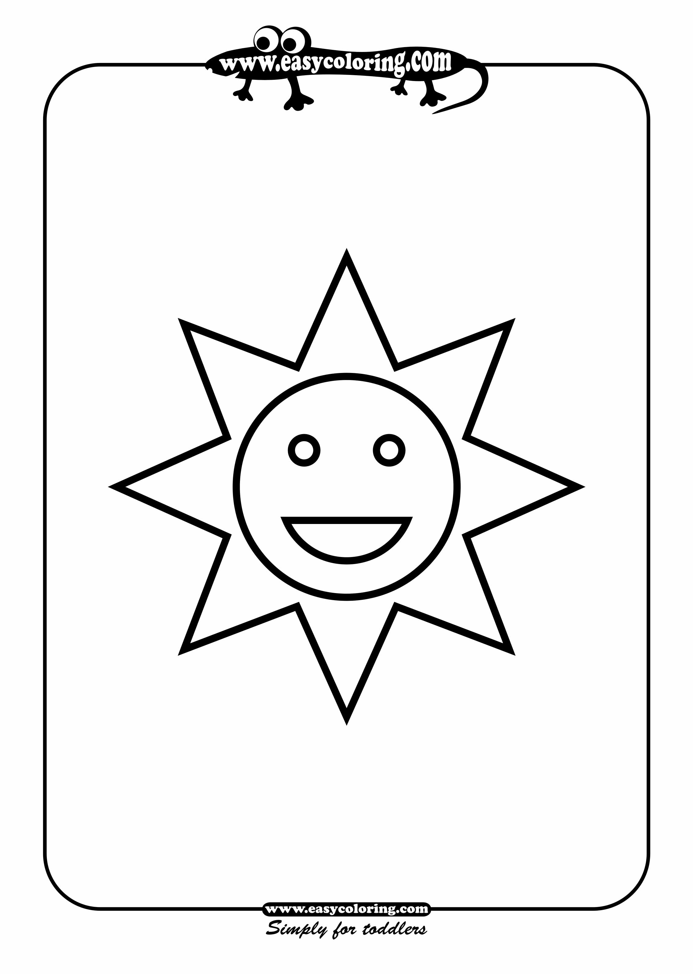 2267x3186 Simple Drawing For Kids Using Shapes Sun