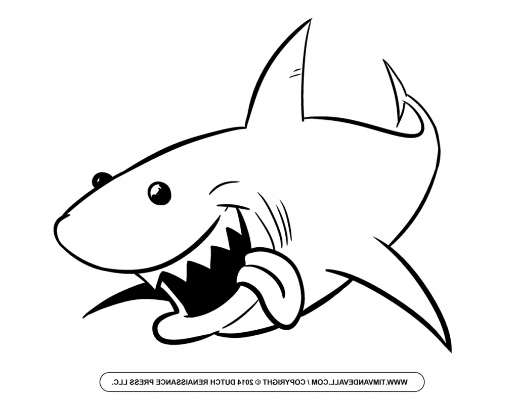 1024x791 Shark Simple Drawing Shark Clipart Line Drawing