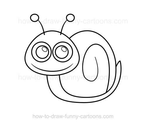 500x427 To Draw A Snail