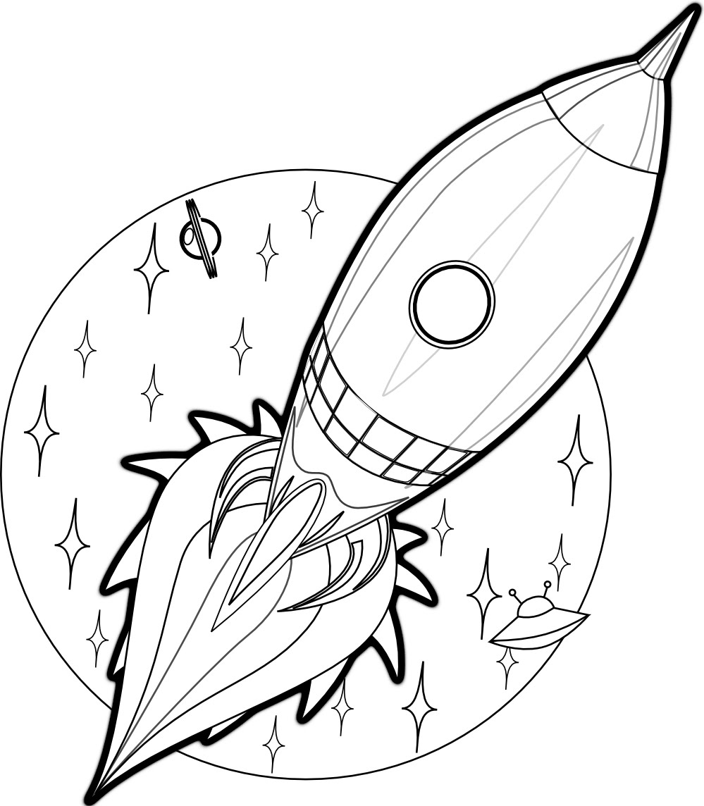999x1144 How To Draw A Rocket Ship [Tutorial Step By Step]