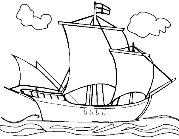 600x466 Simple Ship Drawing This Picture Has Been Downloaded 17,678