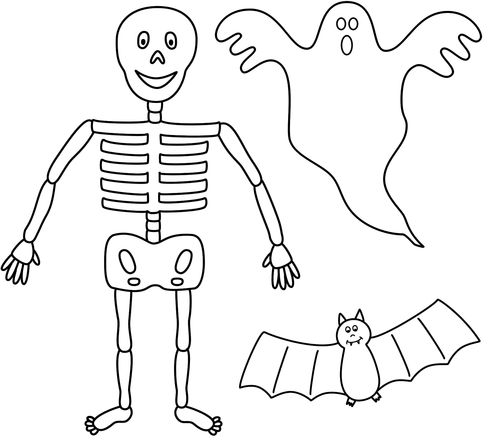 1645x1490 Halloween Skeleton Drawing Fun For Christmas