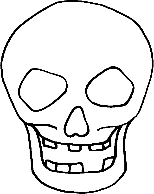 640x805 Artyness Printables Skull Stencil