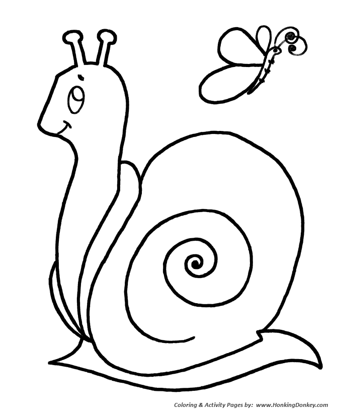 670x820 Simple Shapes Coloring Pages Free Printable Simple Shapes Snail