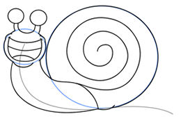 260x174 Cartoon Snail Step By Step Drawing Lesson