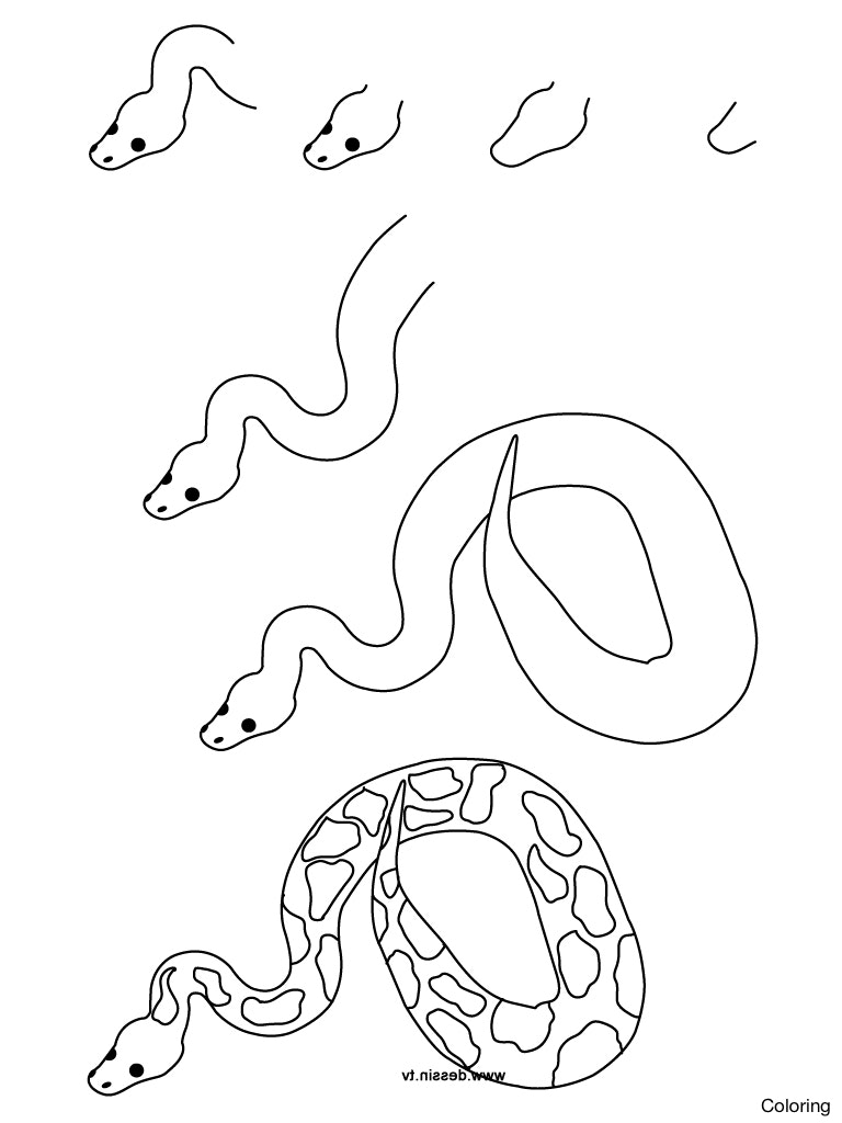 768x1024 Maxresdefault How To Draw Snake Coloring A Easy Step By Drawing